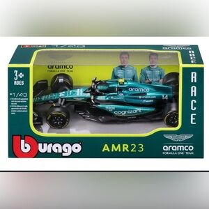 NEW Bburago 1:43 scale die-cast model Aston Martin AMR23 Formula 1